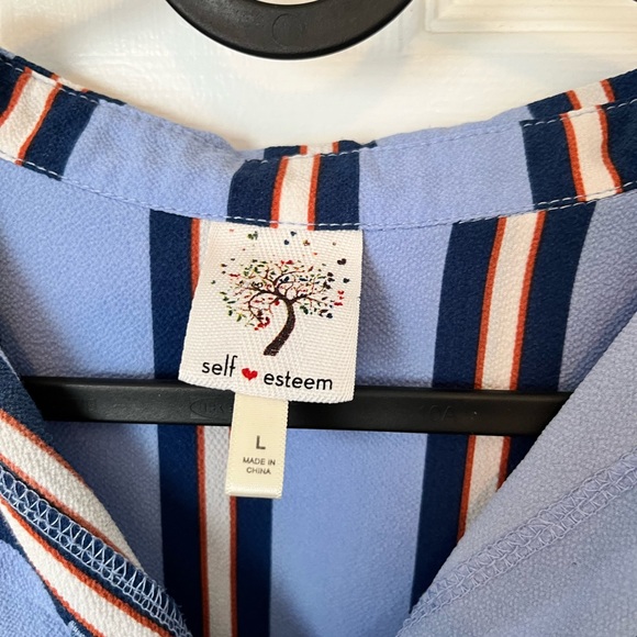 Self Esteem Collared Crop Top - Picture 2 of 3